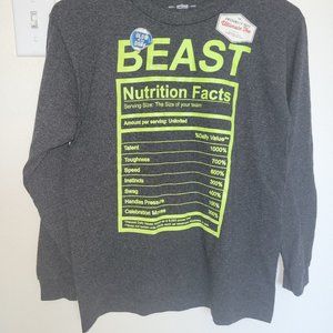 Beast Boys Ultimate Long Sleeve Urban Pipeline T-Shirt Gray Size Medium